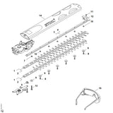 STIHL 4851-710-5903 Satz Schneideinrichtung 500 mm / 20" positie -1 technische tekening