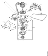 STIHL 4852-609-0401 Dichtscheibe positie 7 technische tekening