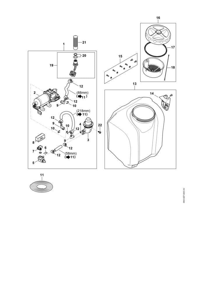 STIHL 9645-946-7495 RDR N 7,8x1,6-NBR70 positie 4 technische tekening