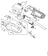 STIHL 4859-440-3000 Kabelbaum positie 7 technische tekening
