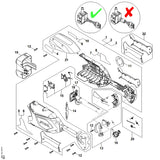 STIHL 4859-967-1501 Typenschild HLA 86 positie 11 technische tekening