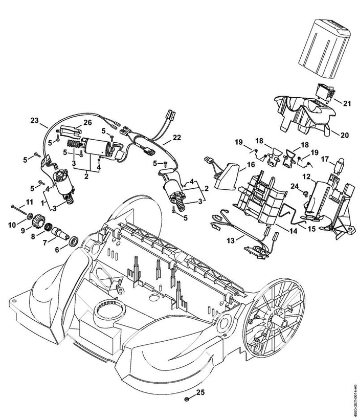 STIHL 9190-021-3101 Holzschraube 4x70 positie 11 technische tekening