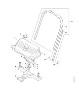 STIHL 4860-731-7200 Gestänge positie 2 technische tekening
