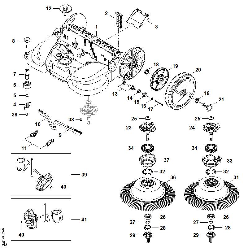 STIHL 4860-732-1304 Mitnehmer positie 28 technische tekening