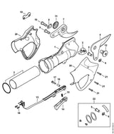 STIHL 4861-967-4001 Hinweisschild positie 2 technische tekening