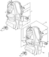 STIHL 4861-491-0100 Tasche positie 17 technische tekening
