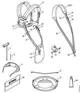 STIHL 4119-792-4305 Spannbügel positie 5 technische tekening