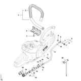 STIHL 9771-021-0921 Schlauchschelle 10/7 positie 10 technische tekening