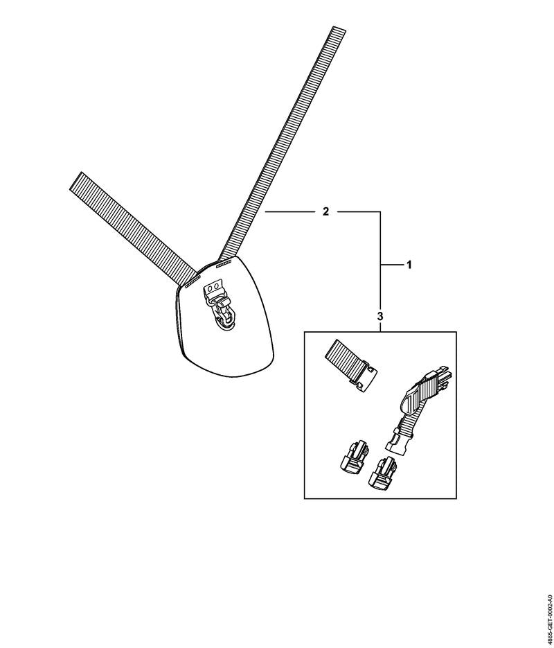STIHL 4866-007-1000 Teilesatz AR positie 3 technische tekening