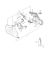 STIHL 4866-403-2501 Abdeckung positie 15 technische tekening