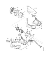 STIHL 4867-431-0200 Klammer positie 15 technische tekening