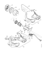 STIHL 0000-967-7526 Warnhinweis positie 17 technische tekening