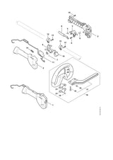STIHL 4867-432-8300 Aufkleber Bedienfeld positie 14 technische tekening