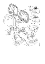 STIHL 4869-602-1201 Motorgehäuse rechts positie 4 technische tekening