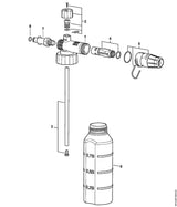 STIHL 4915-512-3000 Einstellschraube positie 2 technische tekening