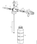 STIHL 4915-500-5400 Wasserfilter positie 4 technische tekening