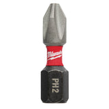 Milwaukee SHOCKWAVE™ IMPACT DUTY Schraubbits PH2 x 25 mm - 2 Stück