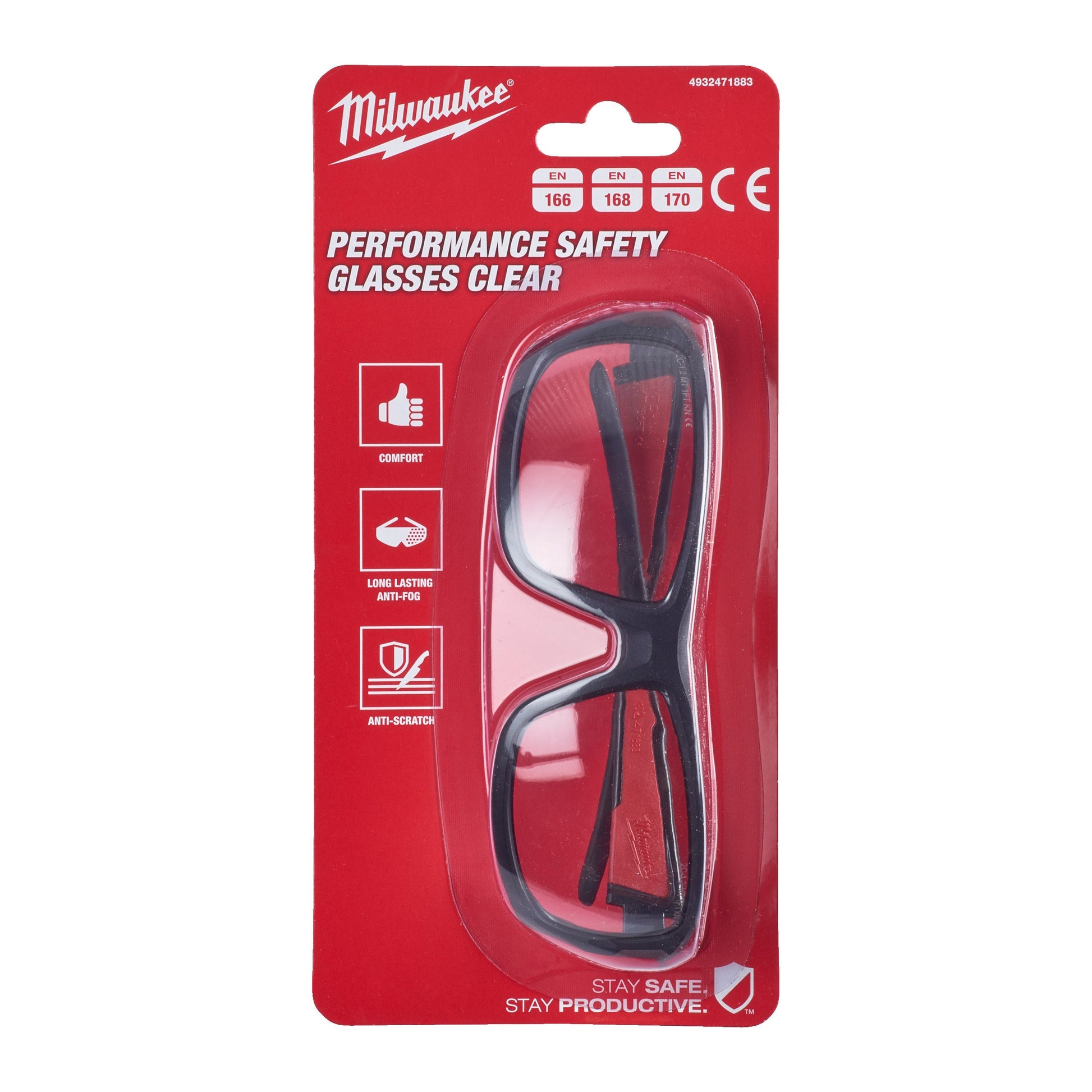 Milwaukee Performance Sicherheitsbrille Klar