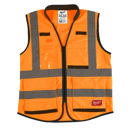 Milwaukee Premium High-Visibility Vest Orange