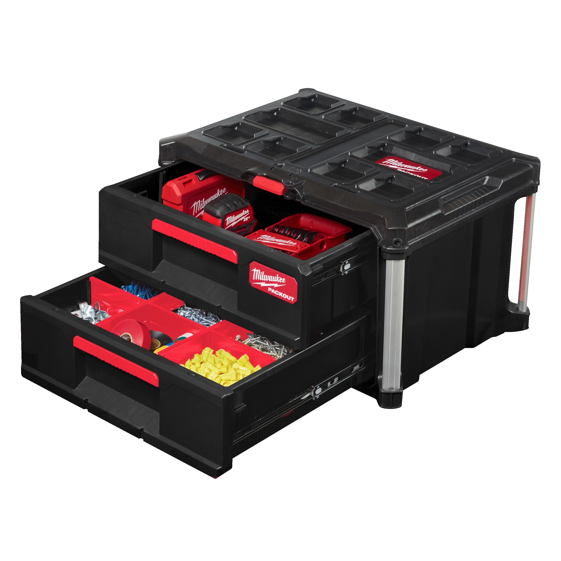 Milwaukee PACKOUT™ Werkzeugkoffer mit zwei Schubladen Packout 2 Drawer Tool Box