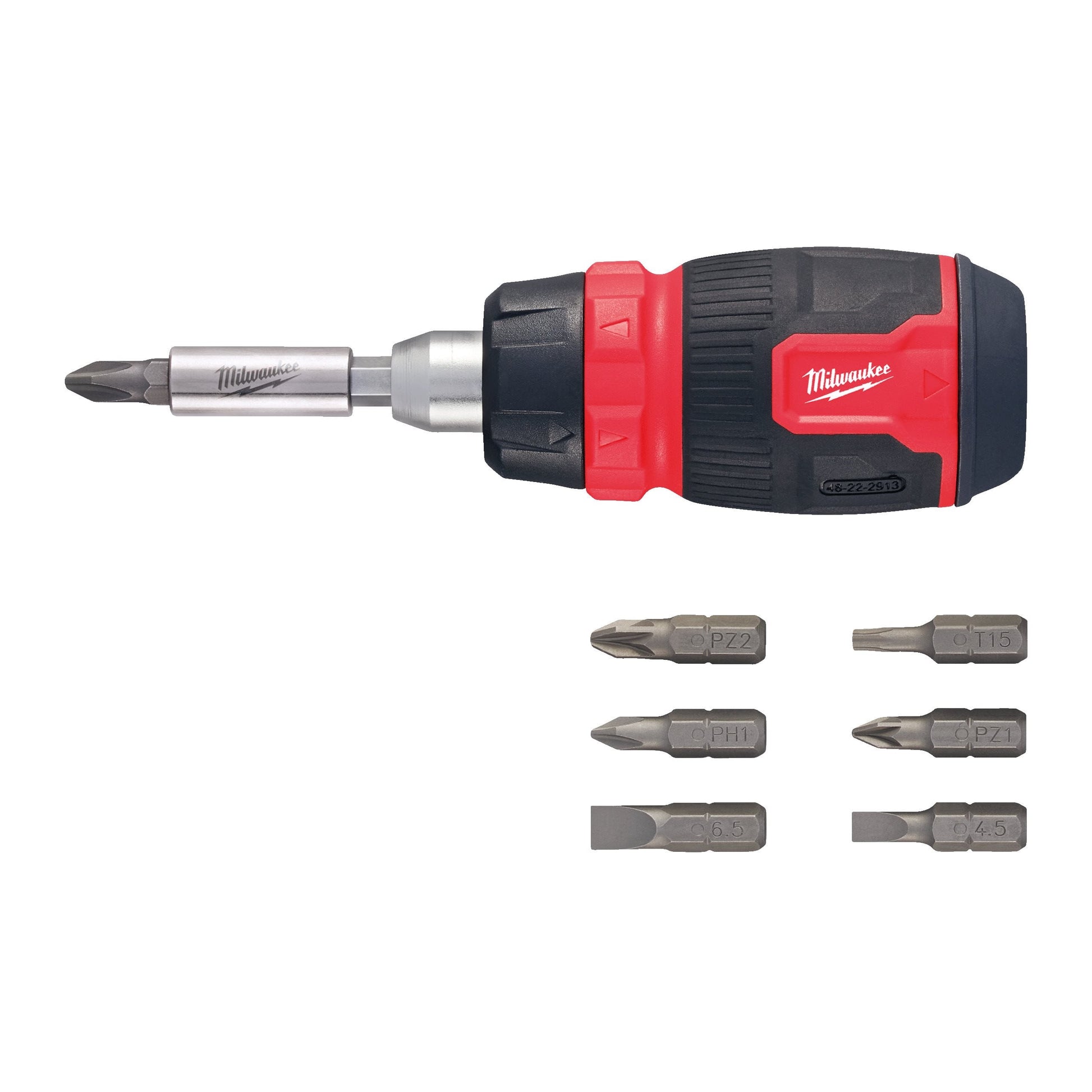 Milwaukee 8-in-1 Kompakter Ratschen-Multi-Bit-Schraubendreher