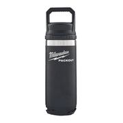 Milwaukee PACKOUT Flasche 532 ml Chug Lid Schwarz