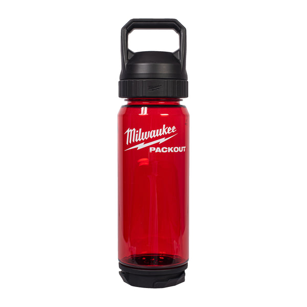 Milwaukee PACKOUT 740 ml Kunststoffflasche Chug Deckel Rot