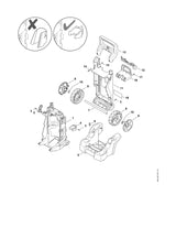 STIHL 4950-790-5101 Abdeckung hinten RE 110/120 positie 11 technische tekening