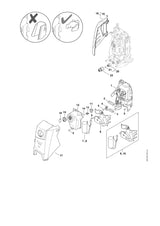 STIHL 4950-600-1900 Kondensator mit Abdeckung positie 8 technische tekening
