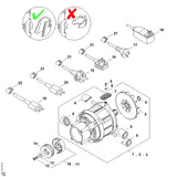 STIHL 9507-003-0633 Axialrillenkugellager DIN711-30x60x21 positie 14 technische tekening