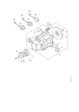 STIHL 4950-760-8704 Taumelscheibe 10° positie 8 technische tekening
