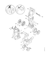 STIHL 4950-790-5100 Abdeckung hinten RE 130 positie 13 technische tekening