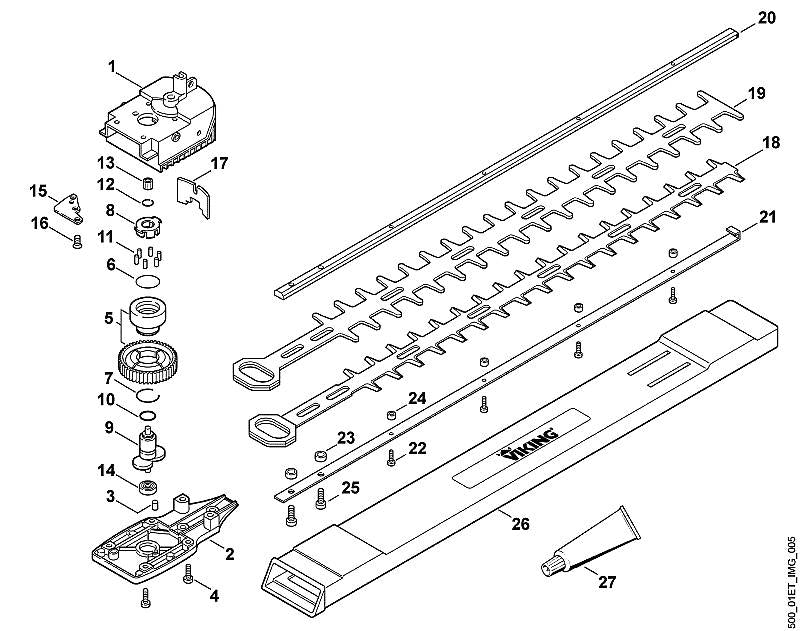 STIHL 6010-648-6715 Gleitstück 4,2x8x4,2 positie 24 technische tekening
