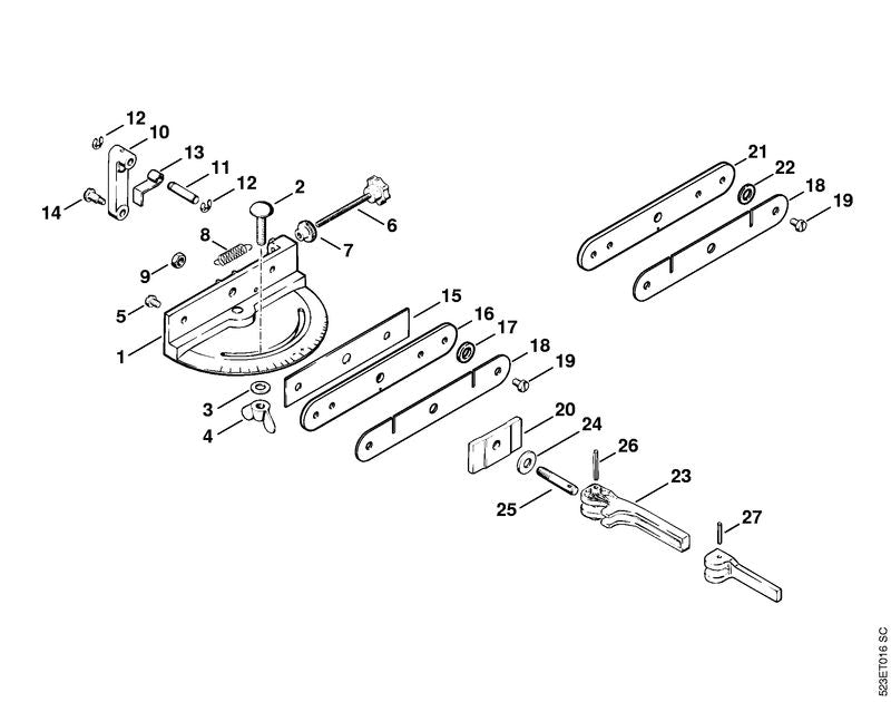 STIHL 5203-750-4705 Führungsleiste für 3 mm Treibglied positie -1 technische tekening