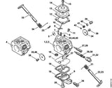STIHL 1123-122-6702 Hauptstellschraube positie 29 technische tekening