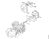STIHL 1123-140-0606 Schalldämpfer positie 5 technische tekening