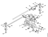STIHL 9157-691-1785 Schraube M8x16 positie 5 technische tekening