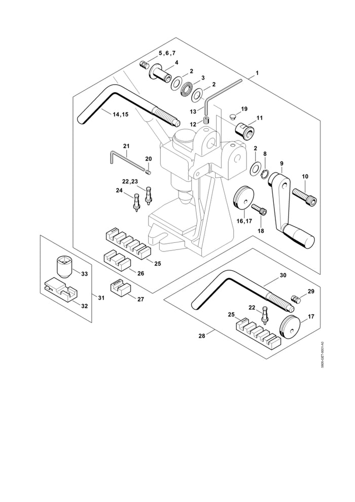 STIHL 0812-260-1048 Schraubendreher 5/32" positie 13 technische tekening