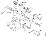 STIHL 5805-754-3801 Druckschraube 3/8", 0.404", 1/2" positie 13 technische tekening