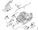 STIHL 1141-160-2502 Bremszug positie 18 technische tekening