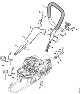 STIHL 1141-430-0620 Thermoschalter positie 13 technische tekening