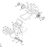 STIHL 9007-319-1430 Sechskantschraube M6x50 positie 1 technische tekening