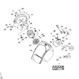 STIHL 0751-040-4000 Befestigungsschelle positie 4 technische tekening