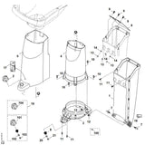 STIHL 6012-701-7000 Gossenrohr positie 4 technische tekening