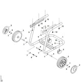 STIHL 9045-318-2020 Zylinderschraube M8x85 positie 8 technische tekening