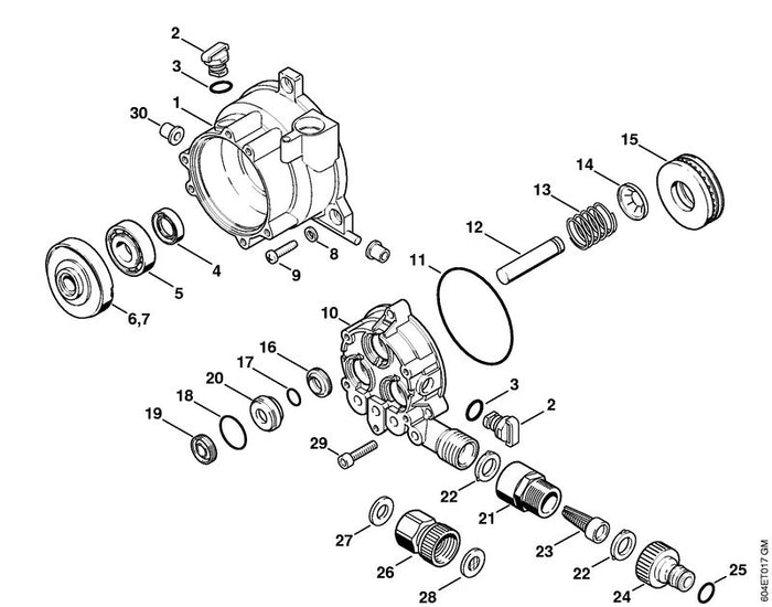 STIHL 9645-945-8588 RDR A 80,6x2,62-NBR75 positie 11 technische tekening