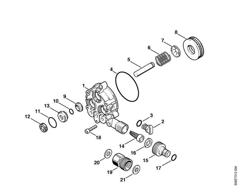 STIHL 4733-764-2350 Nadellager positie 8 technische tekening