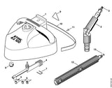 STIHL 4900-505-0901 Bügel positie 7 technische tekening