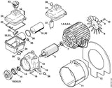 STIHL 4733-600-1100 Rotor positie 6 technische tekening