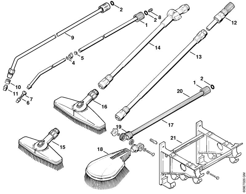 STIHL 4900-503-0300 Klemmring positie 5 technische tekening